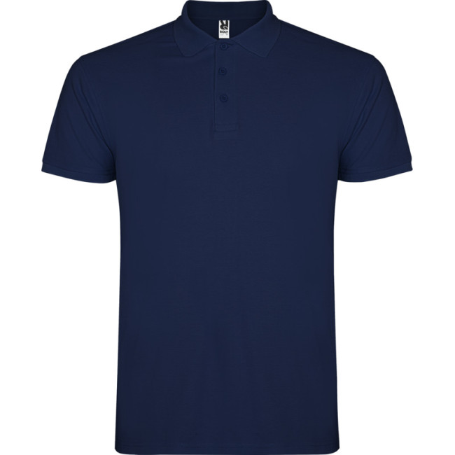 Custom Printed Star Short Sleeve Men's Polo - Image 3