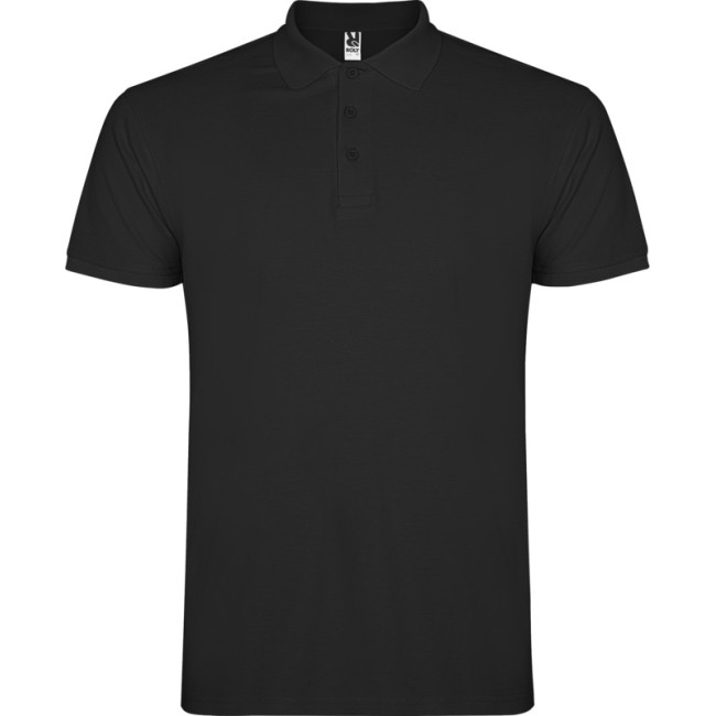 Custom Printed Star Short Sleeve Kids Polo - Image 3