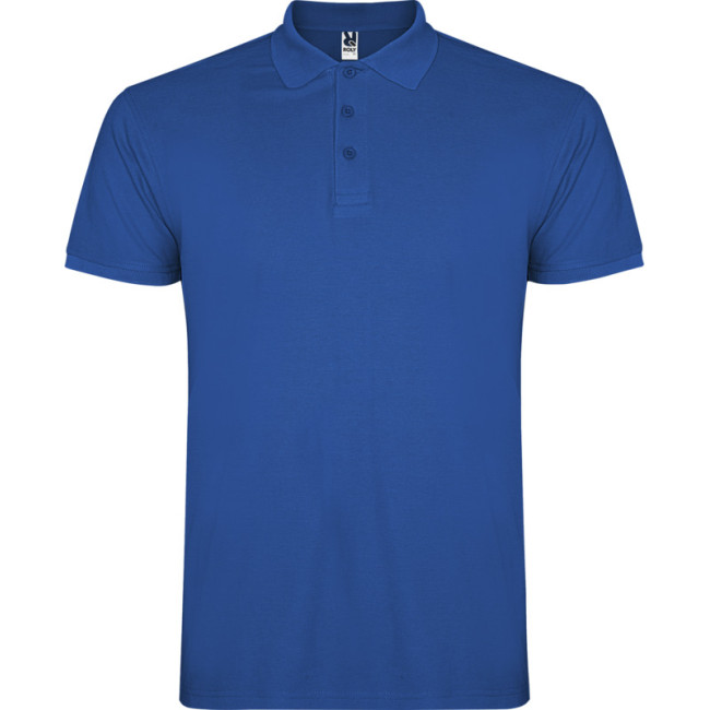 Custom Printed Star Short Sleeve Kids Polo - Image 4