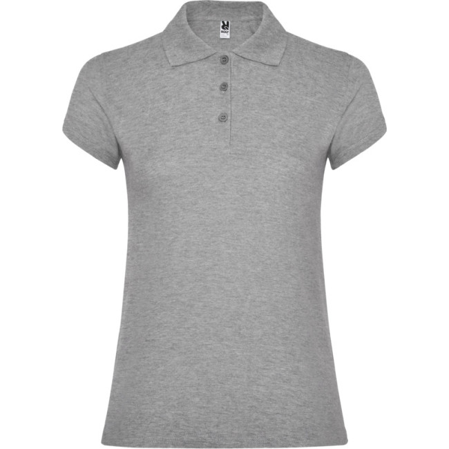 Custom Printed Star Short Sleeve Women's Polo - Image 10