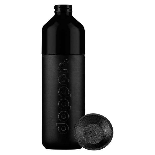 Custom Printed Dopper Blazing Black Insulated Bottle 580ml - Image 3