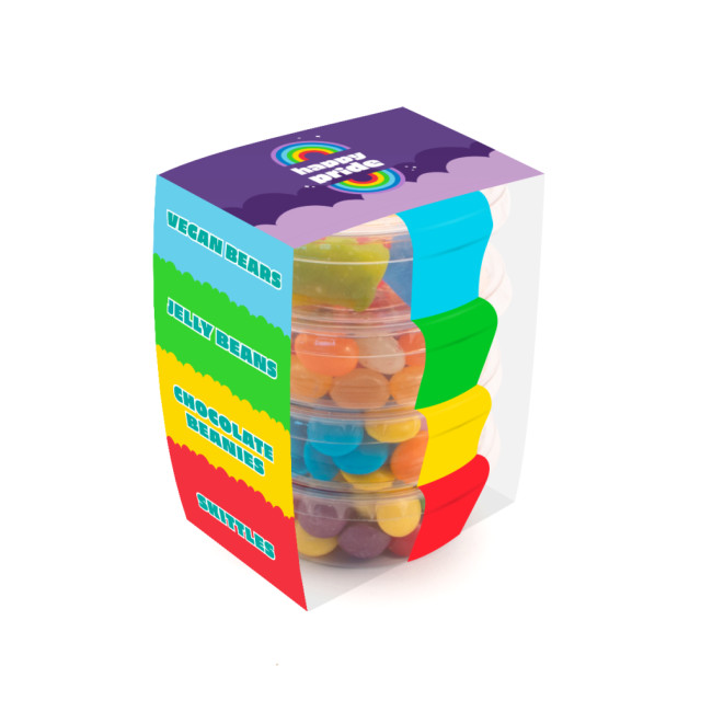 Custom Printed Eco Pot Stackers Sweets Mix - Image 1