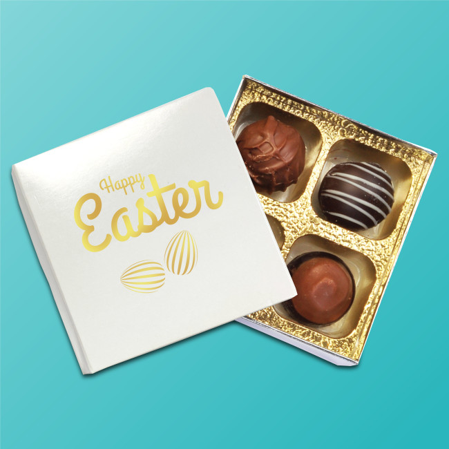 Custom Printed Easter Classic 4 Chocolate Box