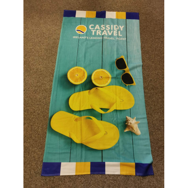 Custom Printed Eco Printed Beach Towel 80x160cm