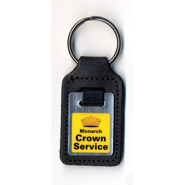 Custom Printed Leather Fob Printed Keyring - Image 1