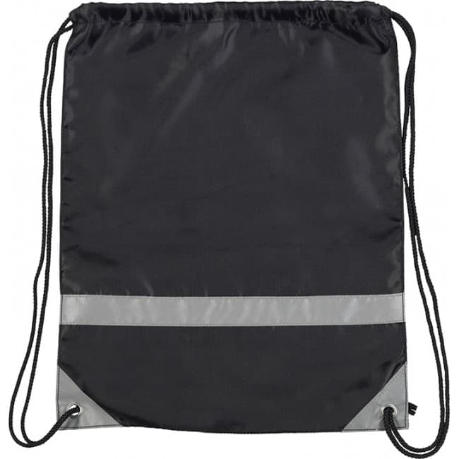 Custom Printed Knockholt Reflective Drawstring Bag - Image 1