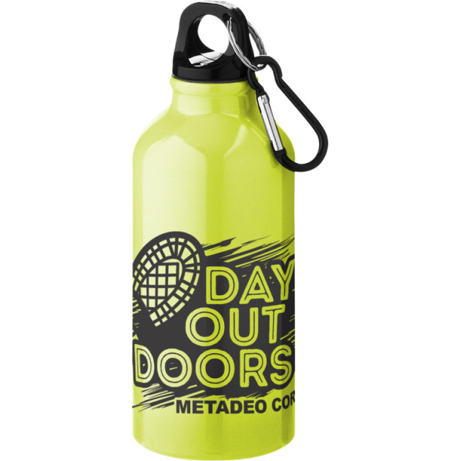 Custom Printed Oregon Aluminium Water Bottle 400ml - Image 9