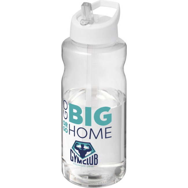 Custom Printed H2O Active  Big Base 1 Litre Spout Lid Sport Bottle - Image 1