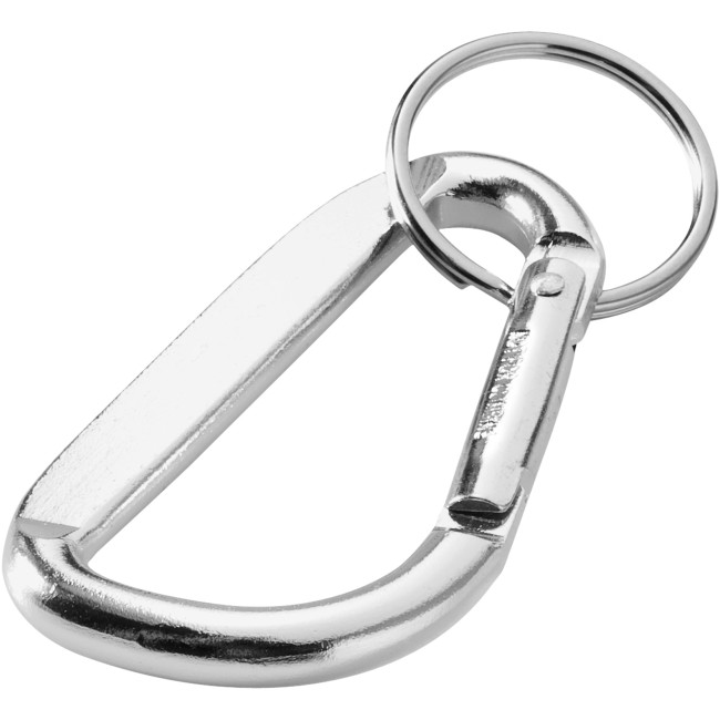 Custom Printed Timor RCS Recycled Aluminium Carabiner Keychain - Image 2