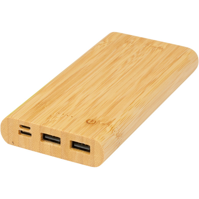 Custom Printed Tulda Bamboo Power Bank 10.000 mAh