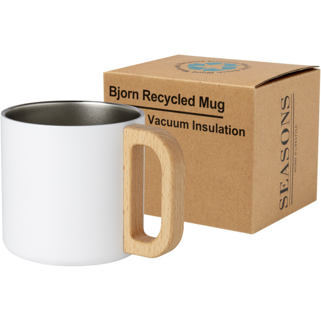 Custom Printed Bjorn 360 ml RCS Certified Recycled Stainless Steel Mug With Copper Vacuum Insulation - Image 2