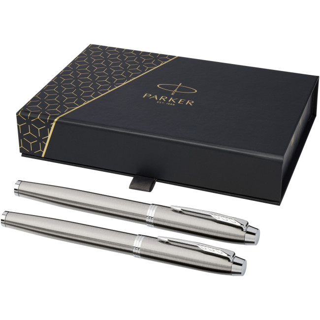 Custom Printed Parker Im Rollerball And Fountain Pen Set