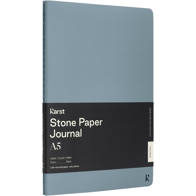 Custom Printed Karst A5 Stone Paper Journal Twin Pack - Image 2