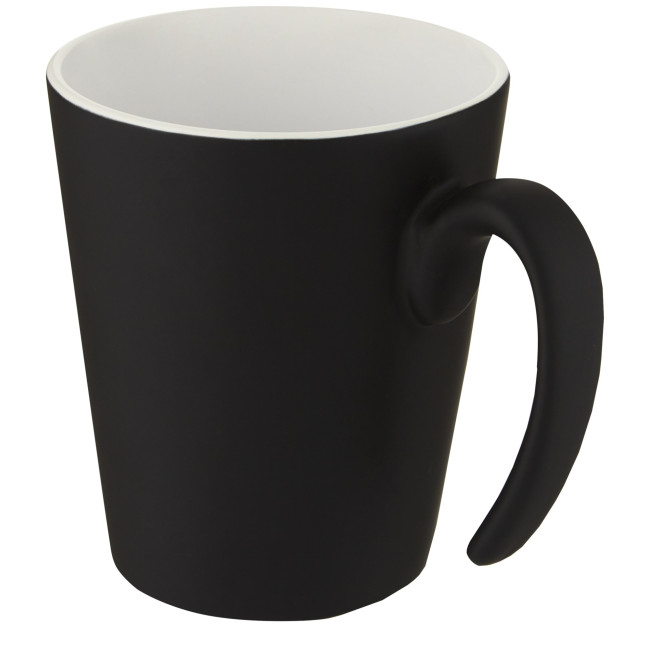 Custom Printed Oli Ceramic Mug With Handle 360ml - Image 2