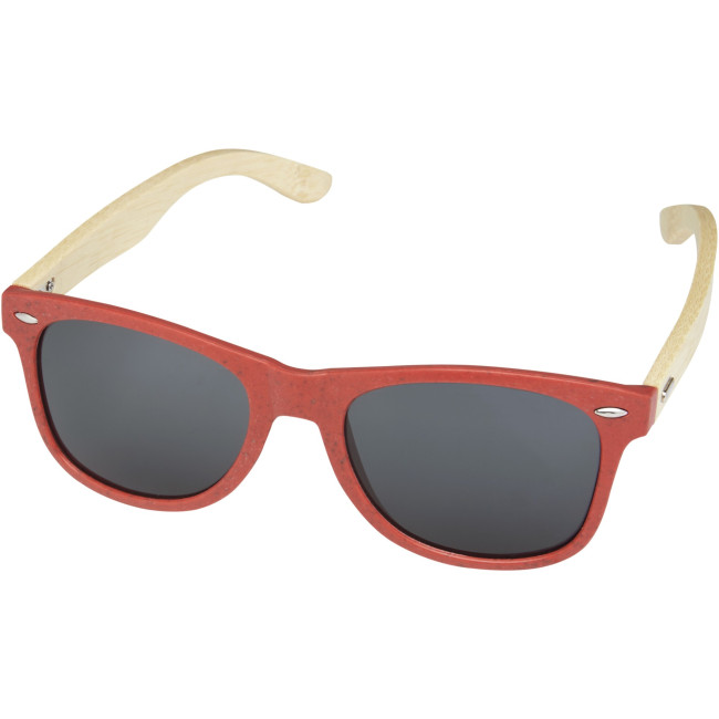 Custom Printed Sun Ray Bamboo Sunglasses - Image 4