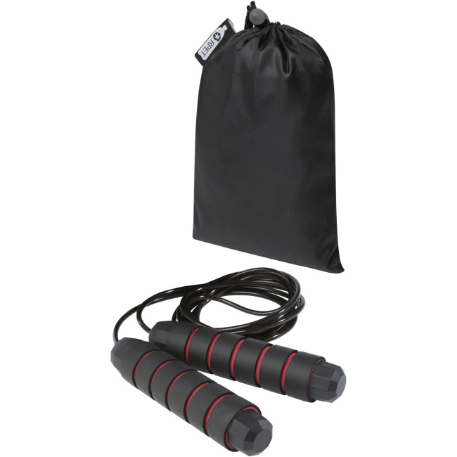 Custom Printed Austin Soft Skipping Rope In Recycled Pet Pouch - Image 1