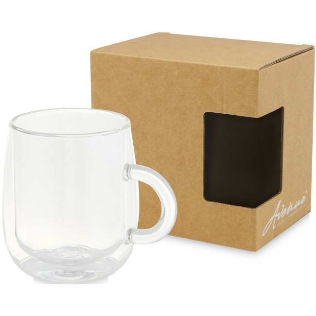 Custom Printed Iris Glass Mug 330ml - Image 2