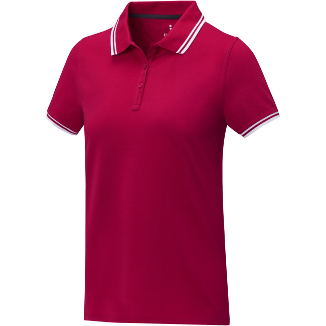 Custom Printed Amarago Short Sleeve Women's Tipping Polo - Image 2