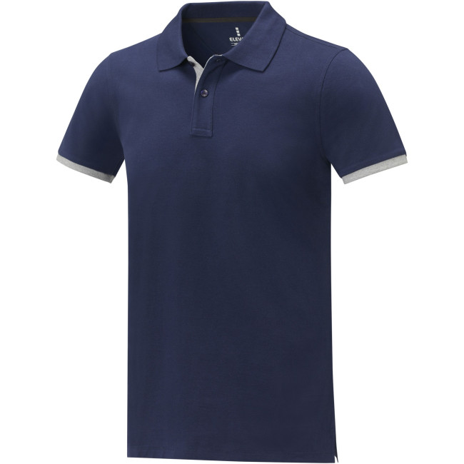 Custom Printed Morgan Short Sleeve Men's Duotone Polo - Image 1