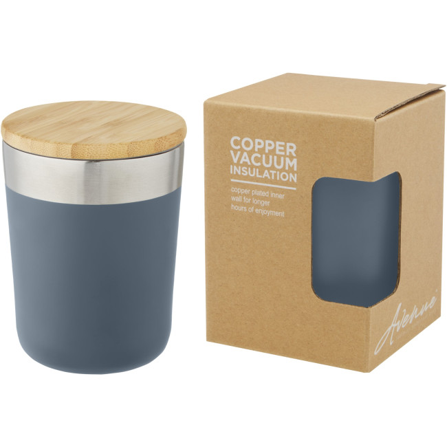 Custom Printed Lagan Copper Vacuum Insulated Stainless Steel Tumbler With Bamboo Lid 300ml - Image 3