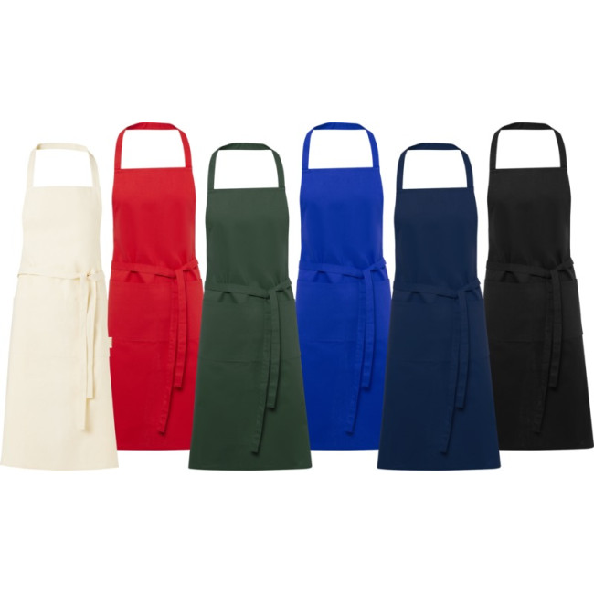 Custom Printed Orissa 200 g/m² GOTS Organic Cotton Apron - Image 1