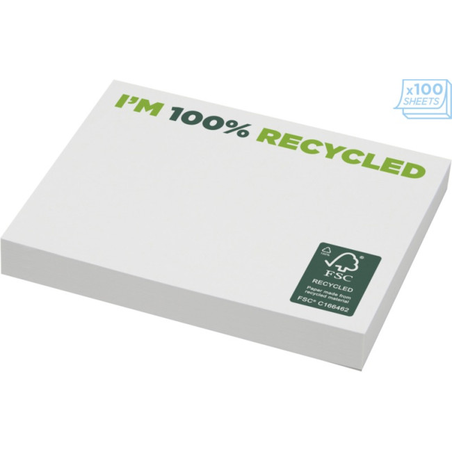 Custom Printed Sticky-Mate Recycled Sticky Notes 100X75mm - Image 3