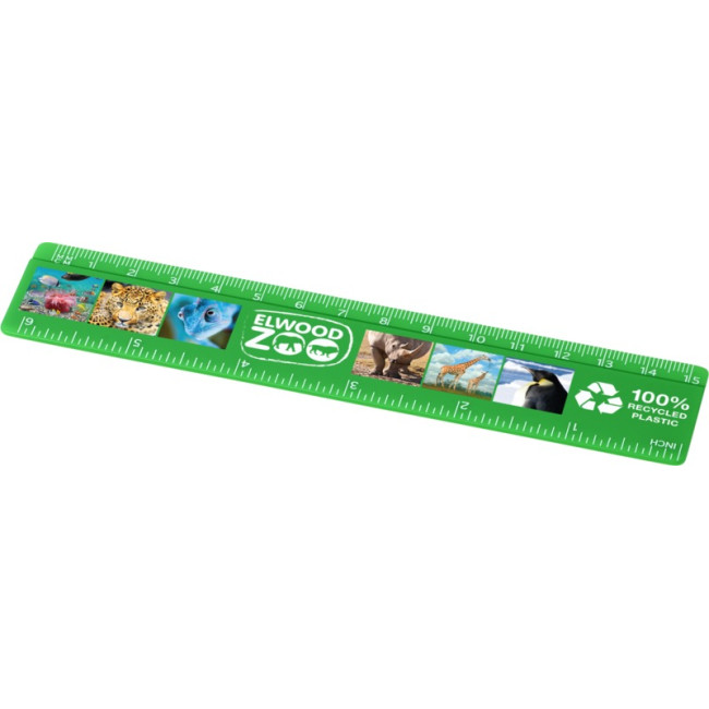 Custom Printed Refari 15 cm Recycled Plastic Ruler - Image 3