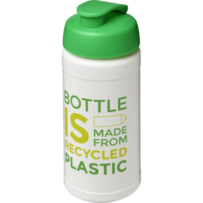 Custom Printed Baseline Recycled Sport Bottle With Flip Lid 500ml - Image 4