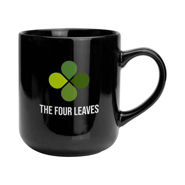 Custom Printed Clover Earthenware Mug 420ml - Image 2