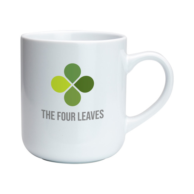 Custom Printed Clover Earthenware Mug 420ml - Image 3