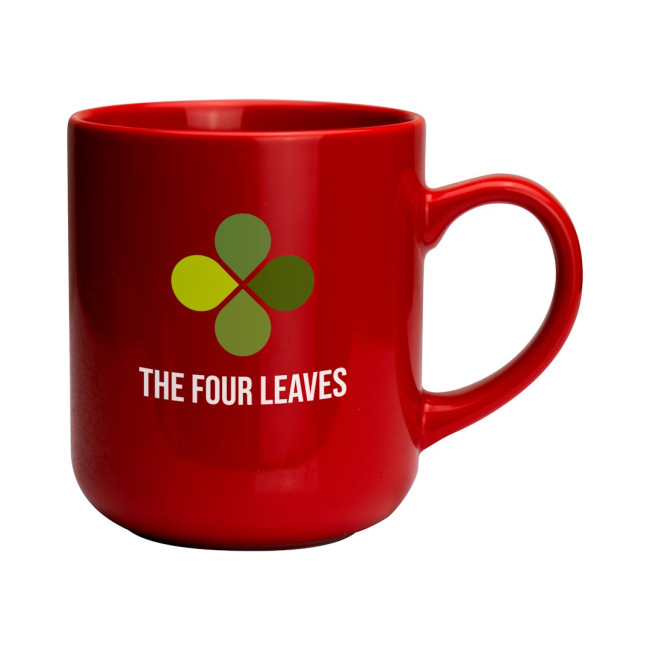 Custom Printed Clover Earthenware Mug 420ml - Image 5