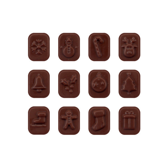 Custom Printed Mini Advent Calendar Vegan Dark Chocolate 71% Cocoa - Image 2