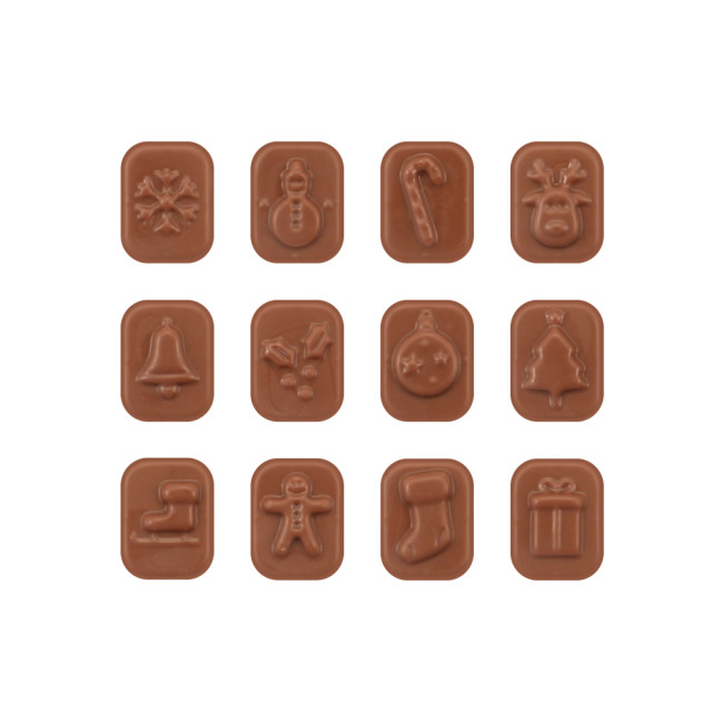 Custom Printed Mini Advent Calendar Milk Chocolate 41% Cocoa - Image 2