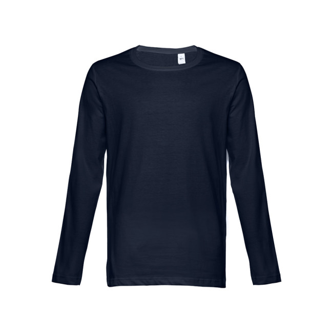 Custom Printed Bucharest Men's Long Sleeve T-Shirt - Image 3