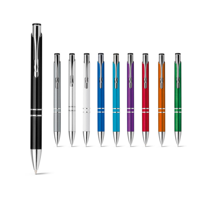 Custom Printed Beta Plastic Ballpen With Metal Clip