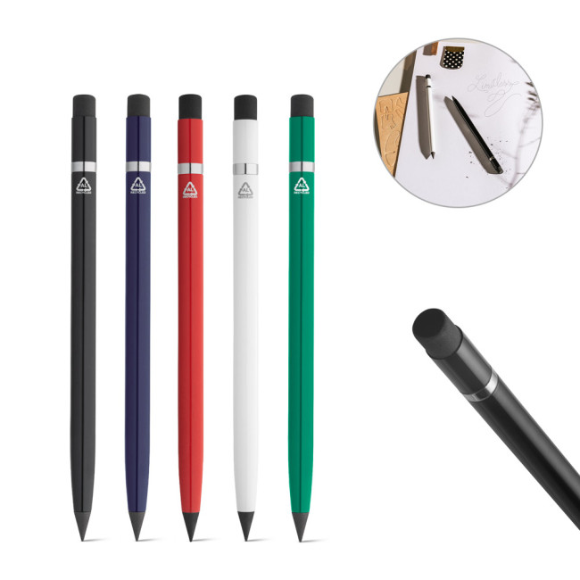 Custom Printed Inkless Pen With 100% Recycled Aluminium Body