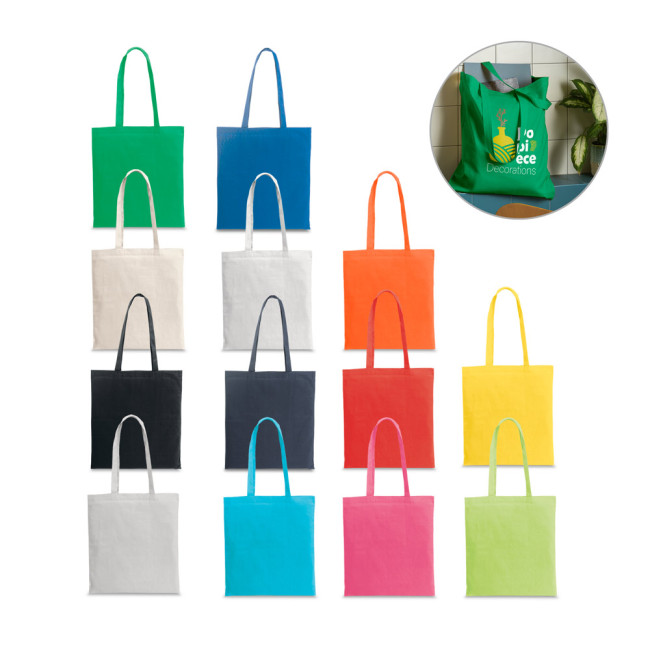 Custom Printed Cairo Recycled Cotton Shopping Bag 180 g/m²