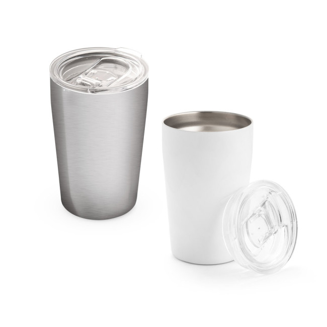 Custom Printed Slider Stainless Steel Travel Cup 380ml