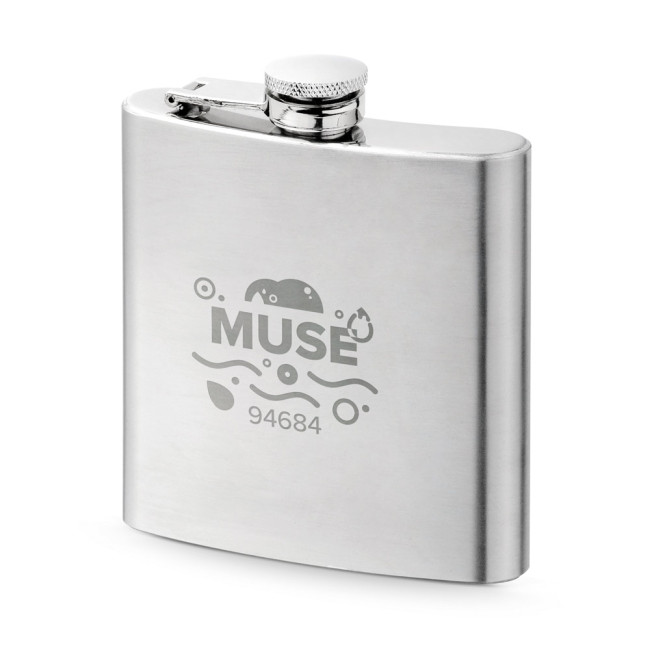 Custom Printed Stainless Steel Pocket Flask 180ml