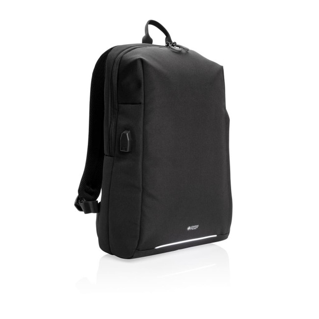 Custom Printed Swiss Peak Aware RFID And USB A Laptop Backpack