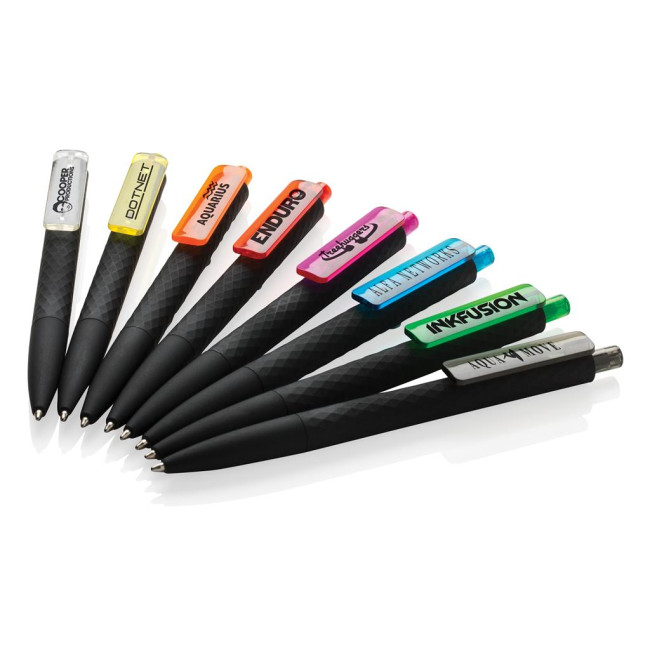 Custom Printed X3 Black Smooth Touch Pen - Image 1