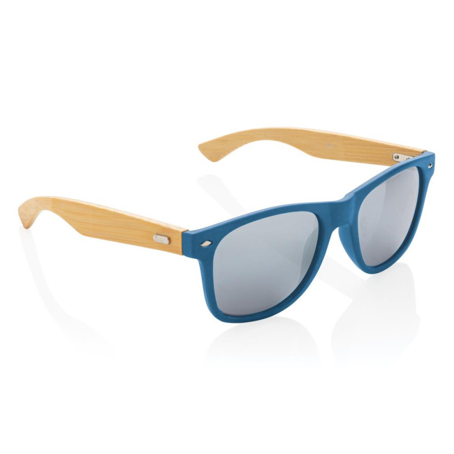 Custom Printed Bamboo And RCS Recycled Plastic Sunglasses - Image 2