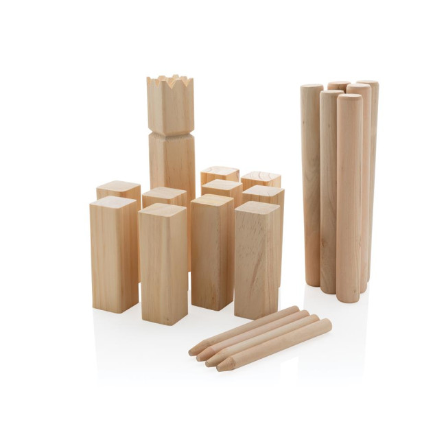 Custom Printed Wooden Kubb Set