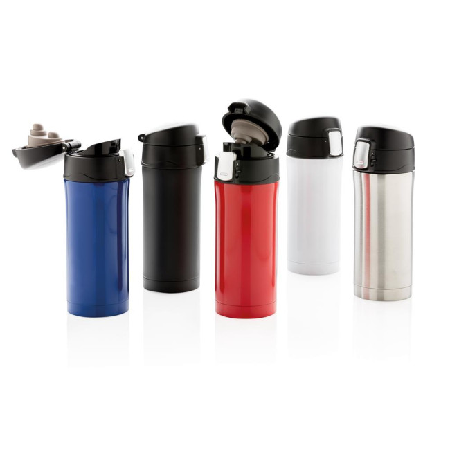 Custom Printed RCS Recycled Stainless Steel Easy Lock Vacuum Mug 300ml - Image 1