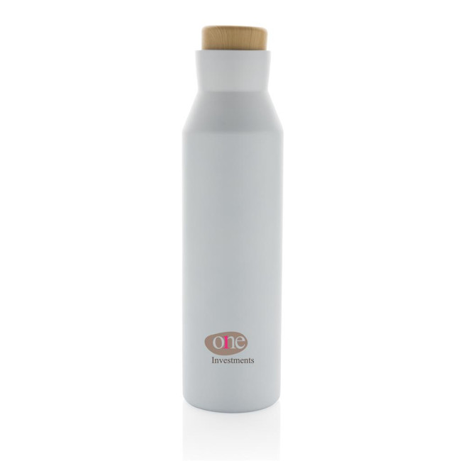 Custom Printed Gaia RCS Certified Recycled Stainless Steel Vacuum Bottle 600ml - Image 4