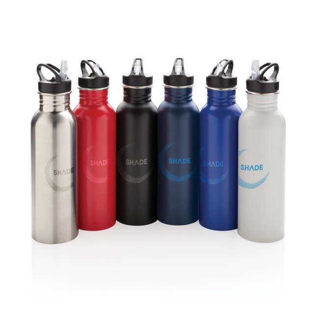 Custom Printed Deluxe Stainless Steel Activity Bottle 710ml - Image 1