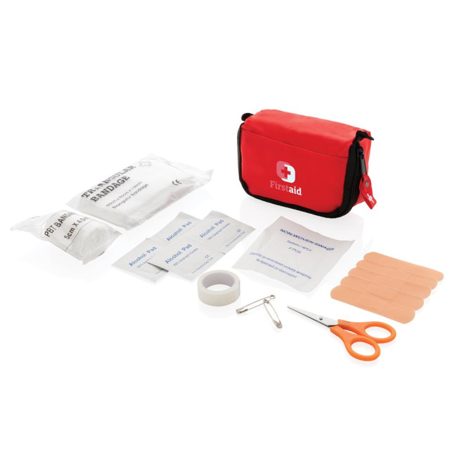 Custom Printed First Aid Set In Pouch - Image 1