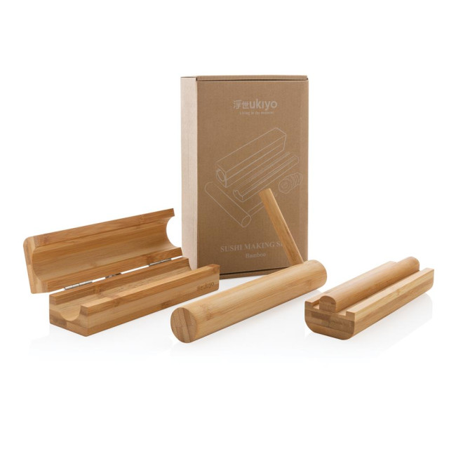 Custom Printed Ukiyo Bamboo Sushi Making Set