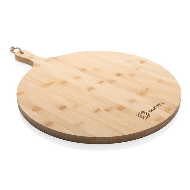 Custom Printed Ukiyo Bamboo Round Serving Board