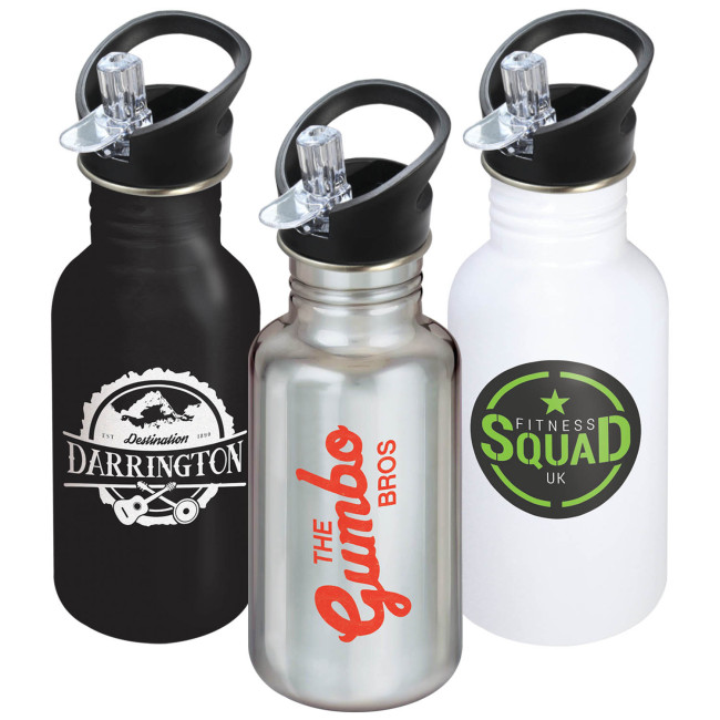 Custom Printed Traveller Canteen Bottle With Sip Lid 500ml